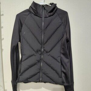Athleta Black Inlet Jacket Petite Medium Active Pockets